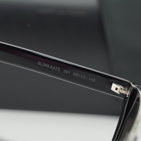 Saint Laurent SL369KATE 001 Cat Eye Sunglasses - Black